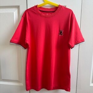 Psycho Bunny Red T-Shirt with Embroidered Logo